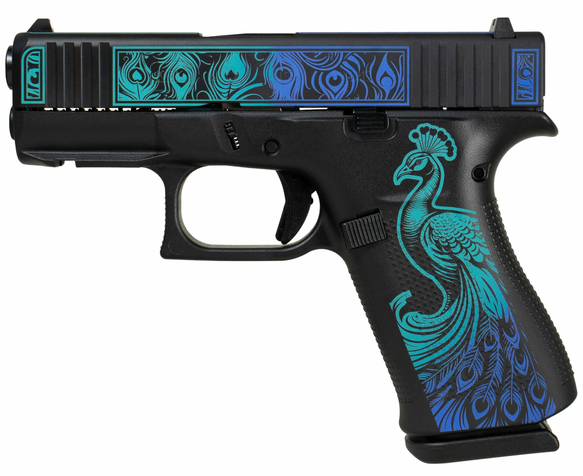 Shark Coast Tactical Glock 43X MOS "Peacock" 9mm
